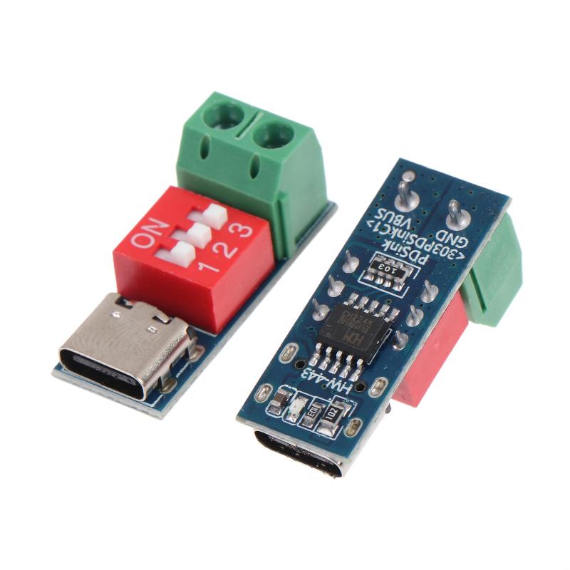 Diy Electronics Repair - โมดูลทริกเกอร์ PD แบบ Type-C ปรับแรงดันไฟฟ้าได้ 5V-20V