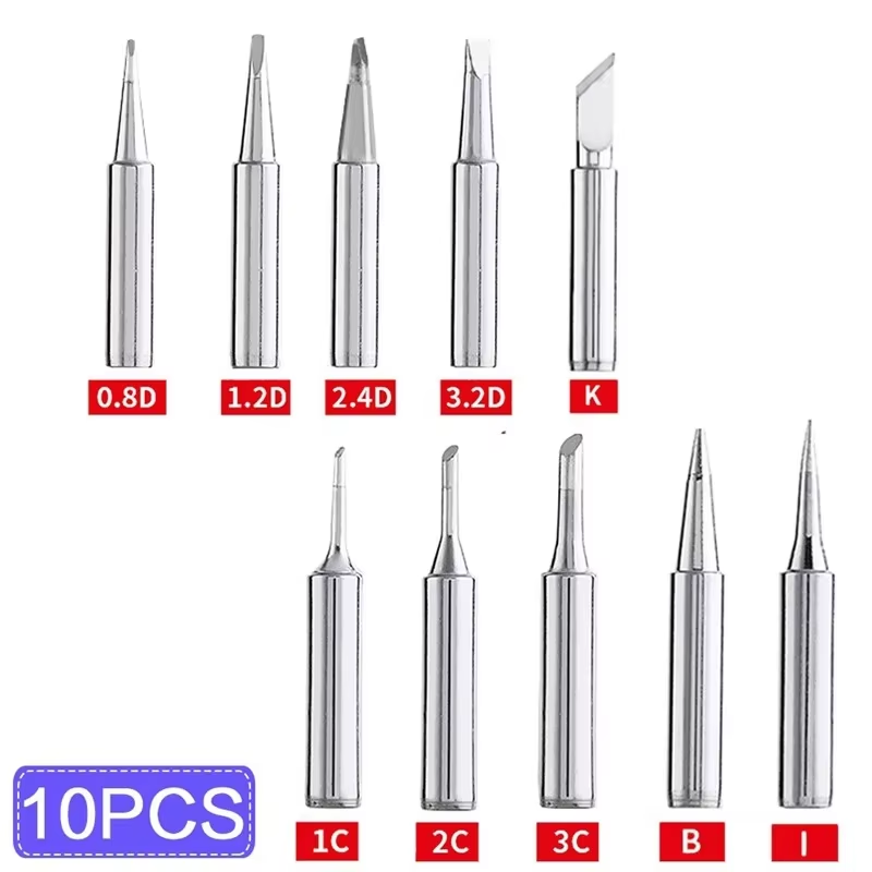 Diy Electronics Repair - 5 ชิ้น/10 ชิ้น 900M-T หัวแร้งบัดกรีทองแดงบริสุทธิ์สำหรับหัวแร้งไฟฟ้า DIY
