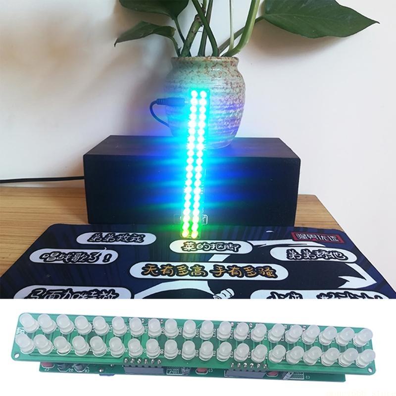 Diy Home Electronics Projects - F62C 1 ชุดอิเล็กทรอนิกส์ DIY ชุดเสียงเครื่องวิเคราะห์สเปกตรัมตัวบ่งชี้ระดับ