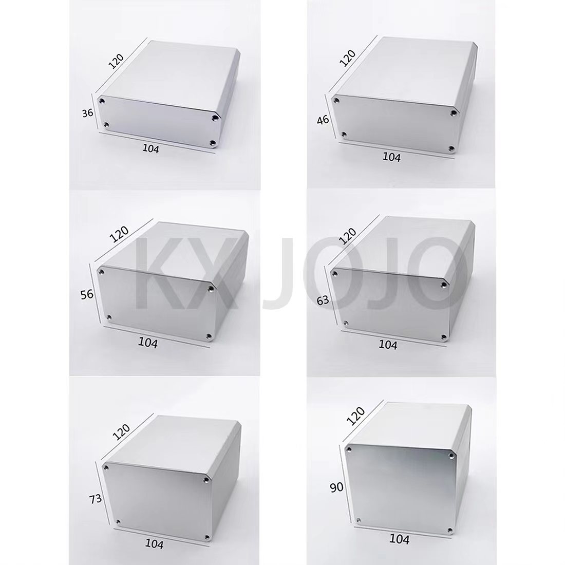 Diy Electronics Box - อลูมิเนียม104*36/46/56/63/73/90*120มม.PCB กล่องเครื่องมือ DIY Case โครงการ