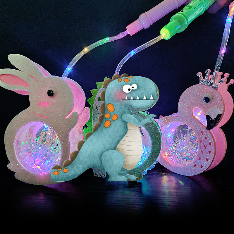 Diy Halloween Electronics - โคมไฟ LED ของจีนสำหรับเด็กโคมไฟแฟลชสามโหมดตกแต่งลายการ์ตูนของเทศกาลแฟลชรูปสัตว์สำหรับฤดูใบไม้ร่วง