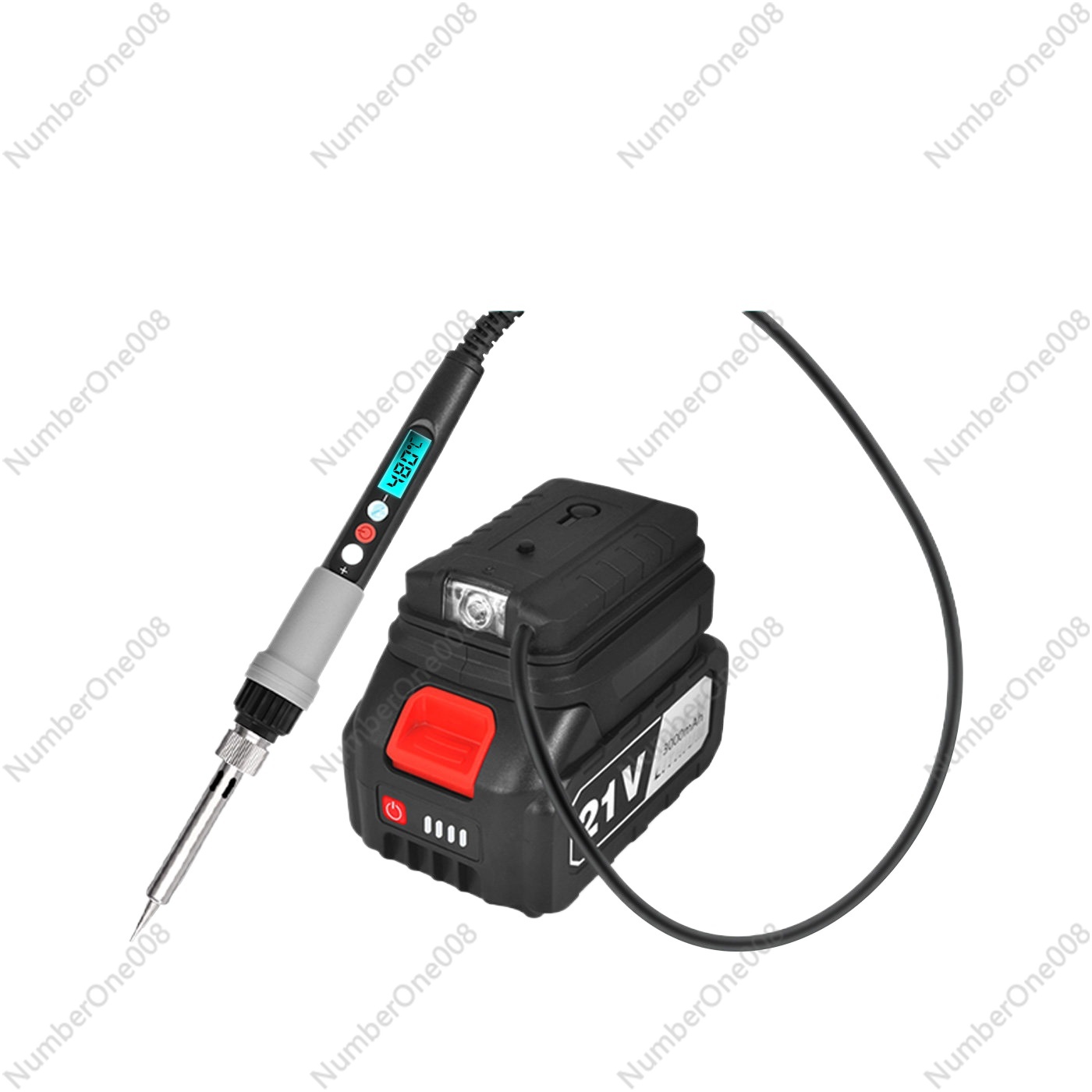 Soldering Iron Kit - หัวแร้งบัดกรีแบตเตอรี่ลิเธียม 919 สำหรับอะแดปเตอร์แบตเตอรี่ ชุดเครื่องมือซ่อมแซมสถานีเชื่อมไร้สาย