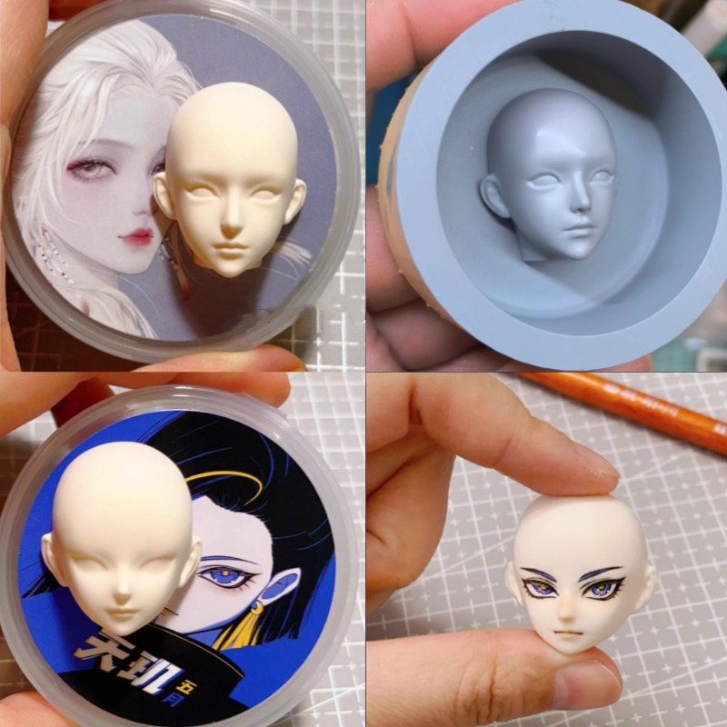 Diy Q - 3.0/3.6 ซม.Q-รุ่น Proportional Face แม่พิมพ์ซิลิโคน DIY
