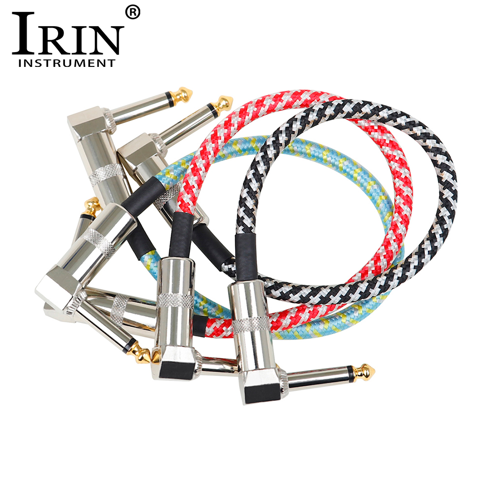 Diy Electric Guitar Electronics - Irin สายกีตาร์3ชิ้น, สาย AUX แจ็ค6.5กับแจ็ค6.5สายสัญญาณเสียงไนลอนถักสำหรับเครื่องขยายเสียงเพลงกีต้าร์ไฟฟ้าเบส