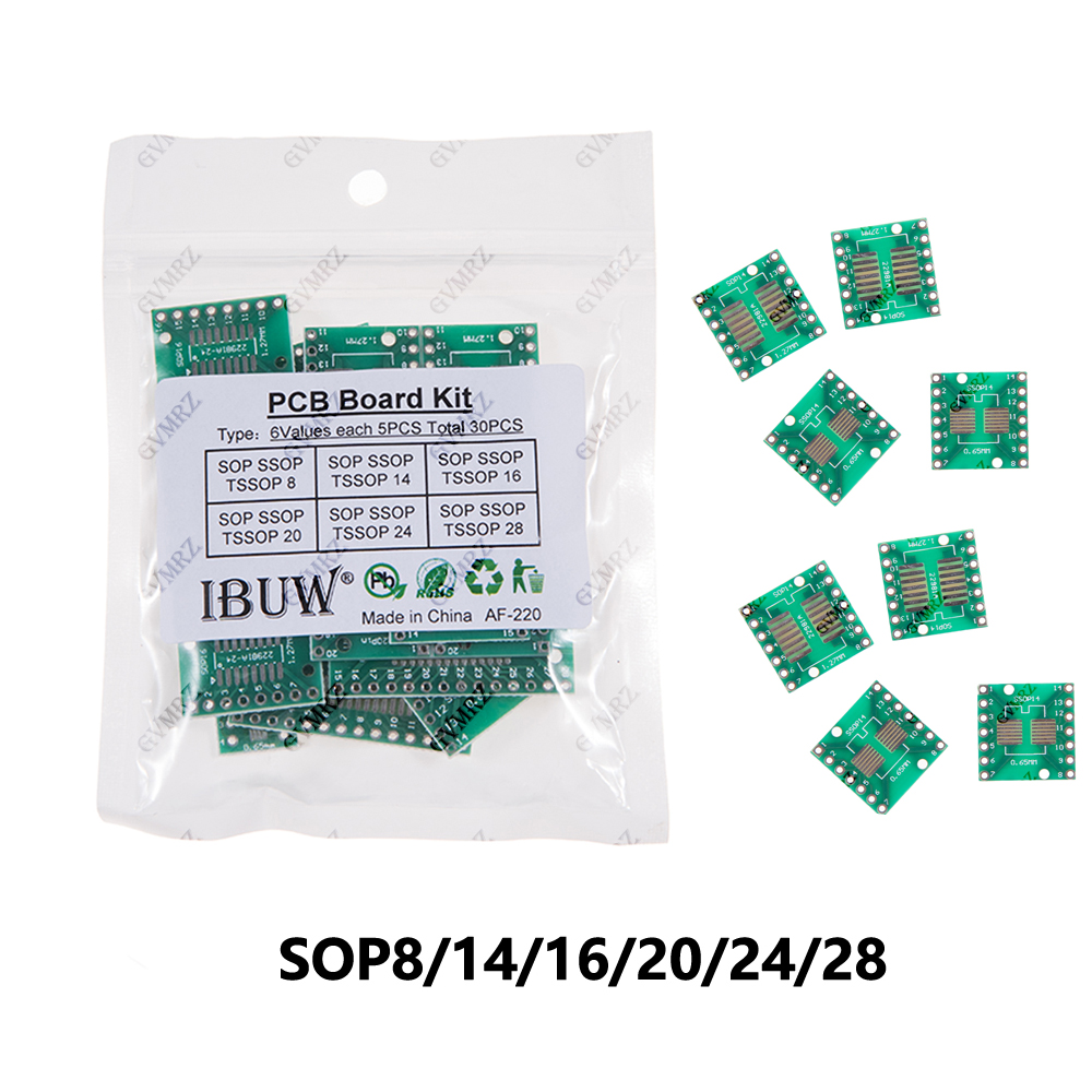 Diy Home Electronics Projects - 30 ชิ้น 6 ขนาด ชุดอะแดปเตอร์บอร์ด PCB