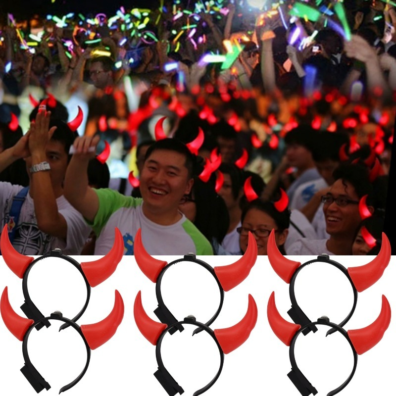 ที่คาดผม LED รูปเขาปีศาจ สีแดง - Diy Halloween Electronics บทวิจารณ์และราคา
