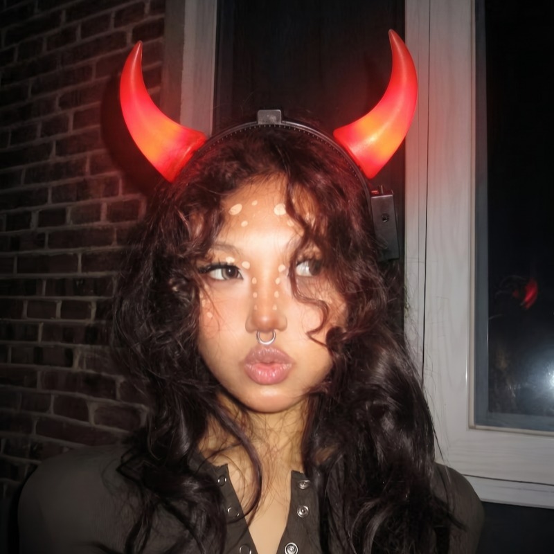 ที่คาดผม LED รูปเขาปีศาจ สีแดง - Diy Halloween Electronics บทวิจารณ์และราคา