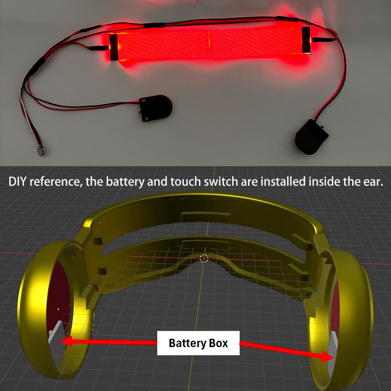 สีแดงยืดหยุ่น Bendable DIY LED - Diy Halloween Electronics บทวิจารณ์และราคา