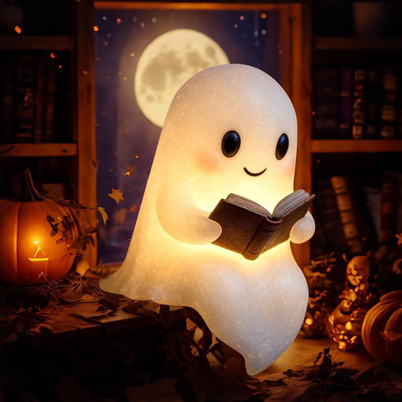 โคมไฟอ่านหนังสือรูปผีน่ารัก ไฟ - Diy Halloween Electronics บทวิจารณ์และราคา