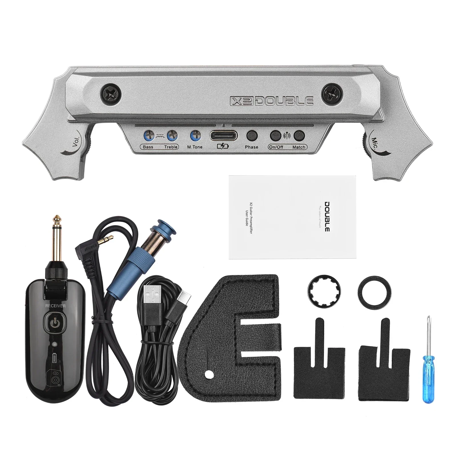 DOUBLE X2 ระบบปิ๊กอัพกีตาร์ไร้ - Diy Electric Guitar Electronics บทวิจารณ์และราคา