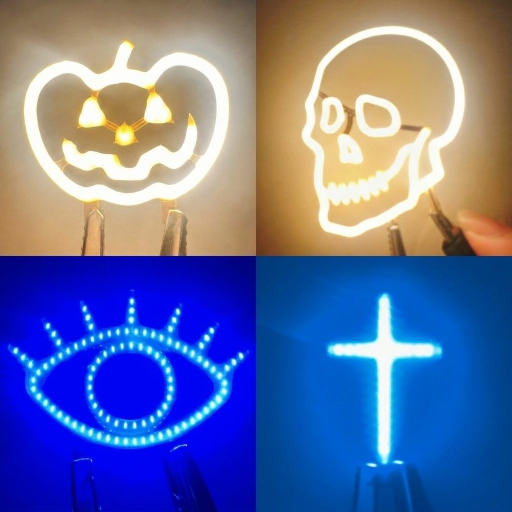 หลอดไฟ LED 3V 1/2 ชิ้น สำหรับต - Diy Halloween Electronics บทวิจารณ์และราคา